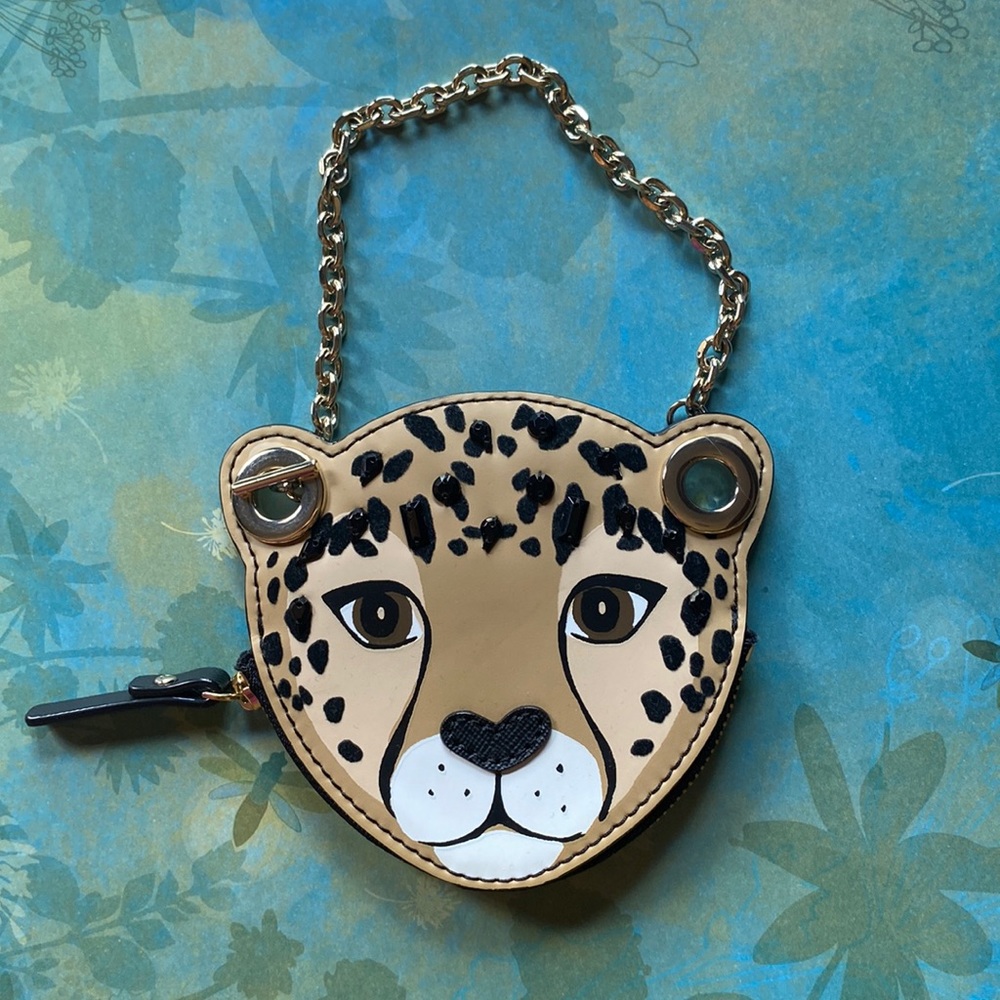 Kate spade leopard wristlet brand new